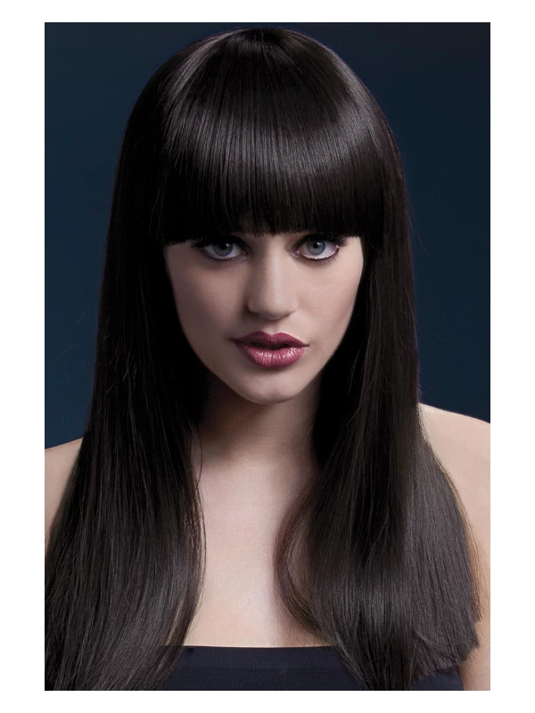 Smiffys Fever Alexia Wig, Brown 3 Smiffys Fever Alexia Wig, Brown