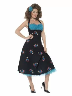 Smiffys Grease Cha Cha DiGregorio Costume, Black