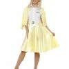 Smiffys Grease Sandy Costume, Yellow -Wigs Shop 42900