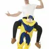 Smiffys Bananaman Piggy Back Costume, Blue -Wigs Shop 42933
