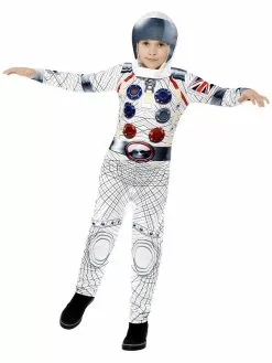 Smiffys Deluxe Spaceman Costume, White