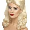 Smiffys 40s Pin Up Wig, Blonde -Wigs Shop 43215