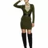Smiffys Fever Captain Costume, Khaki 2 Smiffys Fever Captain Costume, Khaki -Wigs Shop 43487