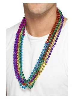 Smiffys Party Beads, Rainbow