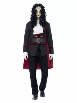 Smiffys Venetian Highwayman Costume, Black