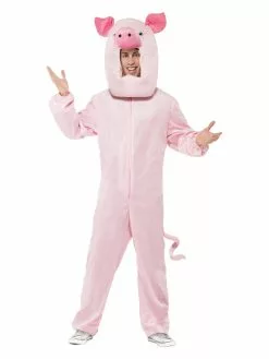 Smiffys Pig Costume, Pink