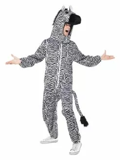 Smiffys Zebra Costume, Black & White