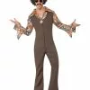 Smiffys Groovy Boogie Costume, Brown -Wigs Shop 43860