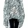 Smiffys Zebra Party Poncho, Black & White -Wigs Shop 43893