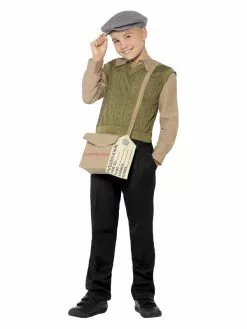 Smiffys Evacuee Boy Kit, Green