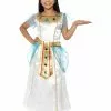 Smiffys Deluxe Cleopatra Girl Costume, White -Wigs Shop 44104