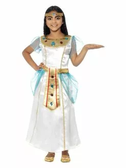 Smiffys Deluxe Cleopatra Girl Costume, White