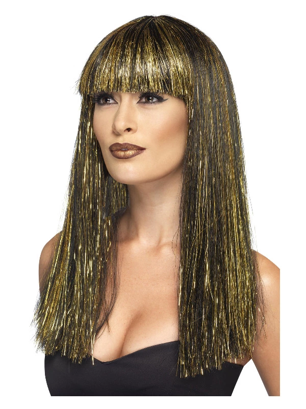 Smiffys Egyptian Goddess Wig, Black 3 Smiffys Egyptian Goddess Wig, Black