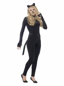 Smiffys Cat Costume, Black