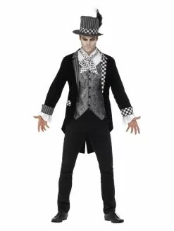 Smiffys Deluxe Dark Hatter Costume, Black