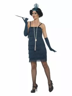 Smiffys Flapper Costume, Green