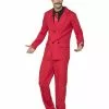 Smiffys Zoot Suit, Red -Wigs Shop 44891