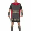 Smiffys Roman Gladiator Costume, Black -Wigs Shop 45495