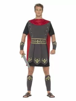 Smiffys Roman Gladiator Costume, Black