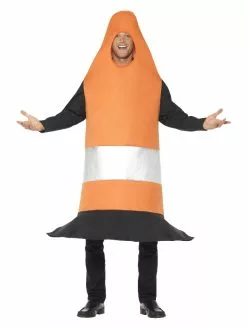 Smiffys Traffic Cone Costume, Orange