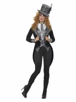 Smiffys Deluxe Dark Miss Hatter Costume, Black
