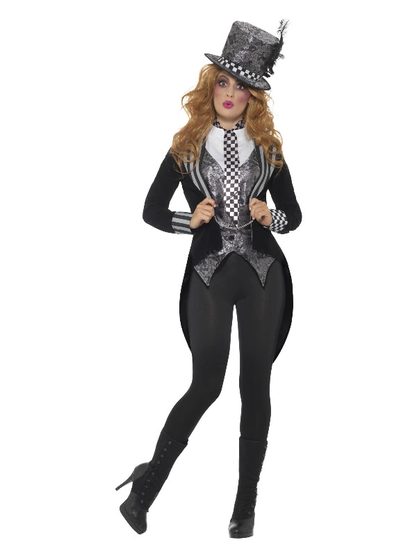 Smiffys Deluxe Dark Miss Hatter Costume, Black 3 Smiffys Deluxe Dark Miss Hatter Costume, Black