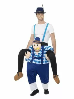 Smiffys Piggyback Bavarian Costume, Blue