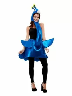 Smiffys Deluxe Peacock Costume, Blue