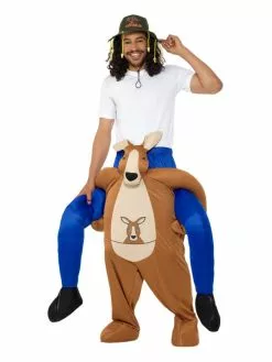 Smiffys Piggyback Kangaroo Costume, Brown
