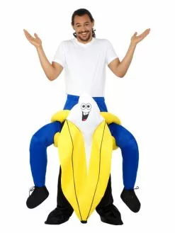 Smiffys Piggyback Banana Costume, Yellow