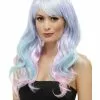 Smiffys Fashion Unicorn Pastel Wig, Wavy, Long, Multi-Colo -Wigs Shop 48917