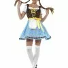 Smiffys Olga Bavarian Costume, Blue & White -Wigs Shop 49659 10