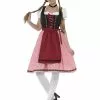 Smiffys Bavarian Tavern Maid Costume, Red & Black -Wigs Shop 49668 7