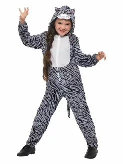 Smiffys Tabby Cat Costume, Grey