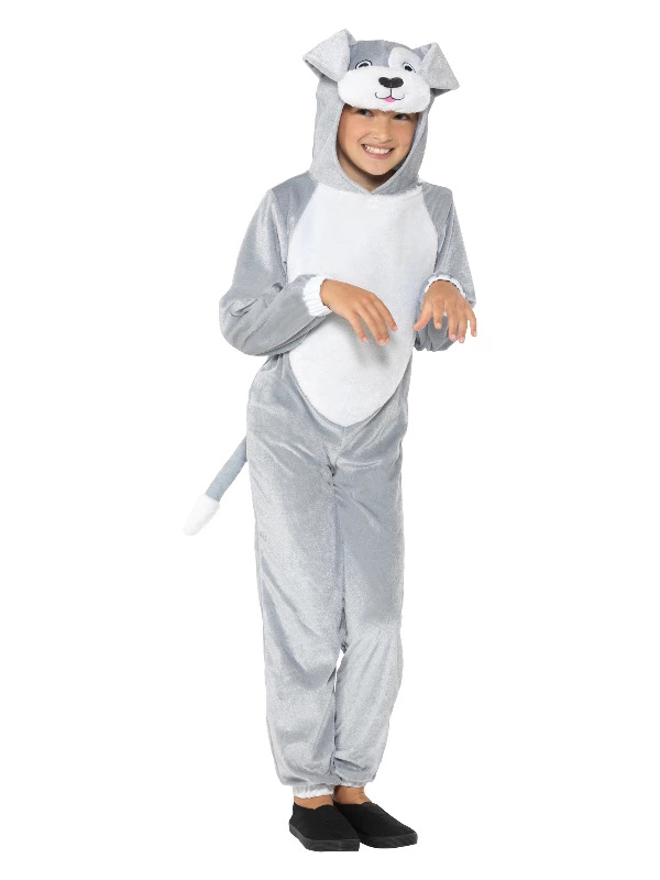 Smiffys Dog Costume, Grey 3 Smiffys Dog Costume, Grey