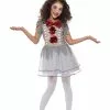 Smiffys Vintage Clown Girl Costume, Grey & Red -Wigs Shop 49825 6