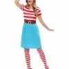 Smiffys Where’s Wally? Wenda Costume, Red & White -Wigs Shop 50281 11