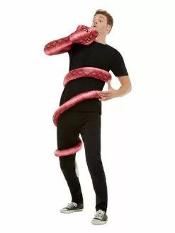 Smiffys Anaconda Serpent Costume, Red