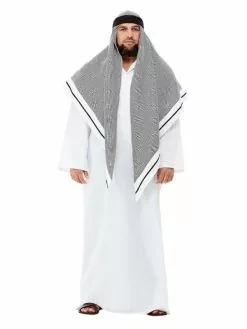 Smiffys Deluxe Fake Sheikh Costume, White