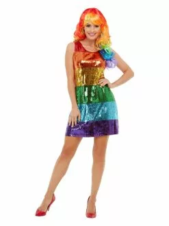 Smiffys All That Glitters Rainbow Costume, Multi-Coloured