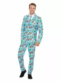 Smiffys Beer Festival Suit, Blue