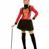 Smiffys Deluxe Ringmaster Lady Costume, Red 2 Smiffys Deluxe Ringmaster Lady Costume, Red -Wigs Shop 51049 5