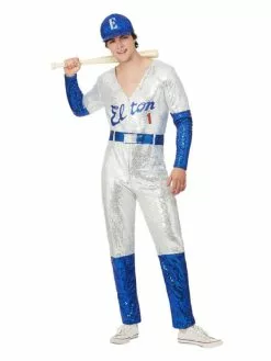 Smiffys Elton John Deluxe Sequin Baseball Costume