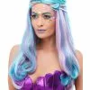 Smiffys Mermaid Wig, Blue -Wigs Shop 52025 1