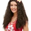 Smiffys Hawaiian Wig, Brown -Wigs Shop 52031 1