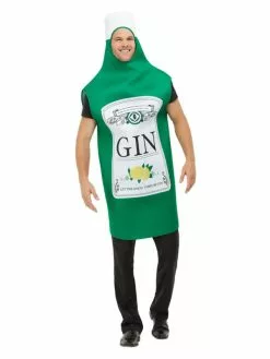 Smiffys Gin Bottle Costume, Green