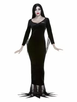 Smiffys Addams Family Morticia, Black