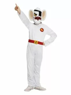 Smiffys Danger Mouse Costume, White & Red
