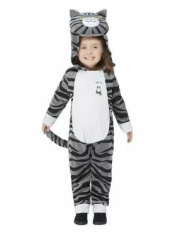 Smiffys Mog The Cat Deluxe Costume, Grey