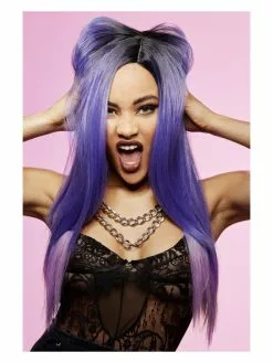 Smiffys Manic Panic® Amethyst Ombre™ Super Vixen™ Wig